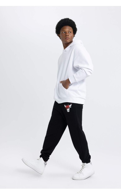 DeFactoFit NBA Chicago Bulls Oversize Fit Jogger