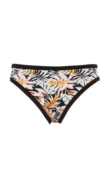 DeFactoFit Desenli Bikini Alt Siyah