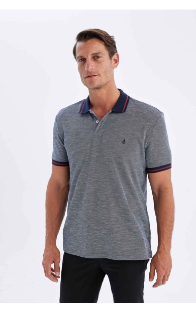 DeFactoFit New Regular Fit Kısa Kollu Pike Polo Tişört