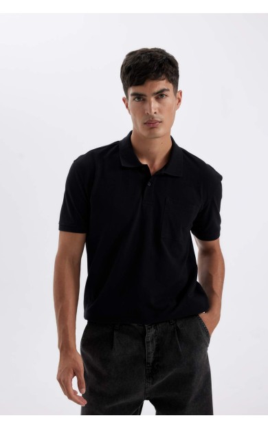 DeFactoFit New Regular Fit Kısa Kollu Pike Polo Tişört