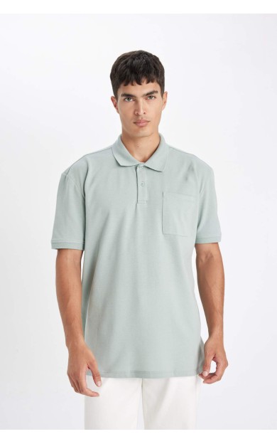 DeFactoFit New Regular Fit Kısa Kollu Pike Polo Tişört