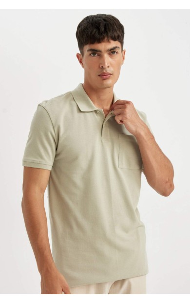 DeFactoFit New Regular Fit Kısa Kollu Pike Polo Tişört