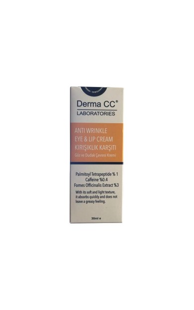 Derma CC Laboratories Anti Wrinkle Eye &amp; Lip Cream Göz ve Dudak Çevresi Kırışık Karşıtı Krem 30 ml