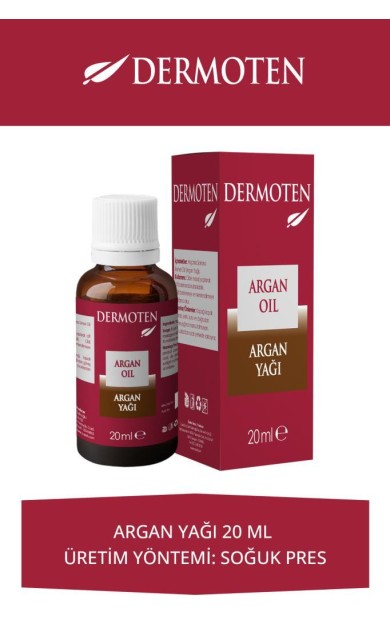 Dermoten Argan Yağı (Soğuk Pres) 20 ml