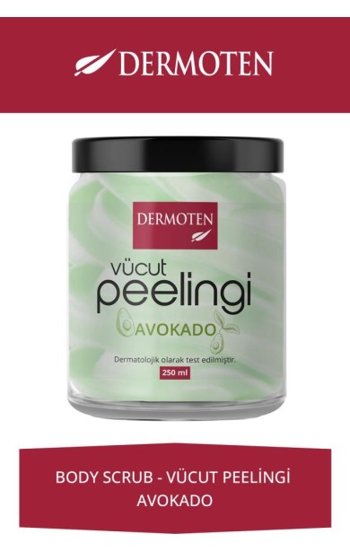 Dermoten Body Scrub Avokadolu Vücut Peelingi 250 ml