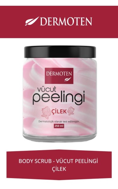 Dermoten Body Scrub Çilekli Vücut Peelingi 250 ml