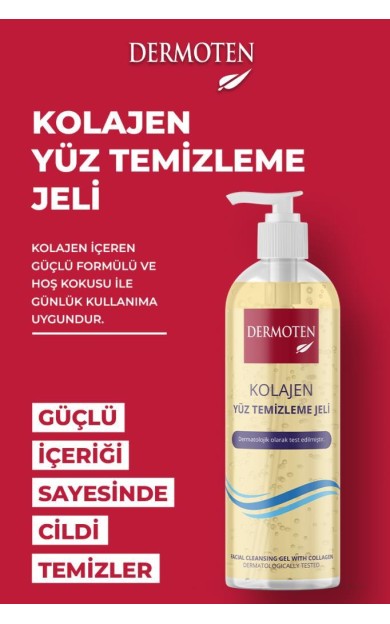 Dermoten Kolajen İçerikli Yüz Temizleme Jeli