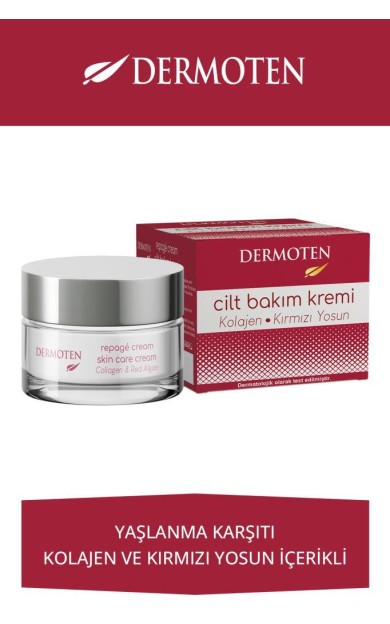 Dermoten Repage Kolajen &amp; Kırmızı Yosun Cilt Bakım Kremi 50 ml