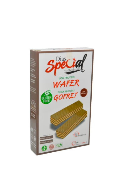 DİAS SPECİAL Düşük Proteinli Çikolatalı Gofret 110g