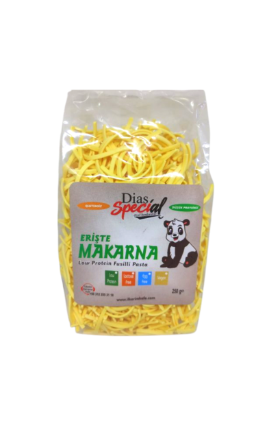 DİAS SPECİAL Düşük Proteinli Erişte Makarna 250g