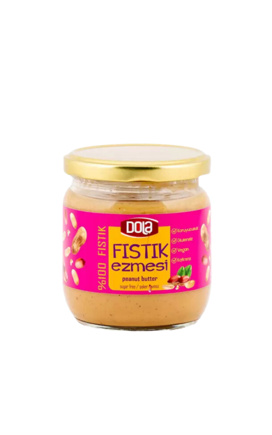 DOLA GIDA Glutensiz Fıstık Ezmesi Şekersiz 350g