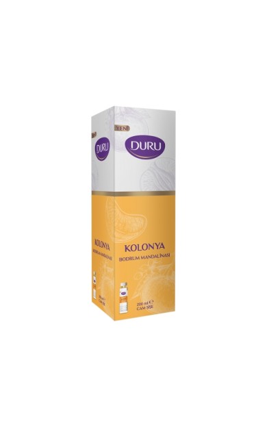 Duru Bodrum Mandalinası Kolonya Cam Şişe 200 Ml