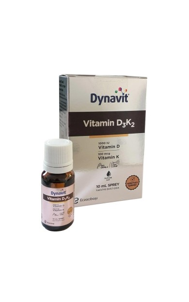 Dynavit Vitamin D3K2 Sprey 10 ml