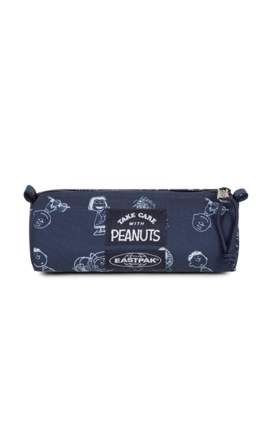 Eastpak BENCHMARK SINGLE Unisex Çocuk Kalem Çantası Peanuts Navy