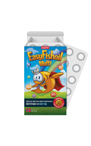 EASYFISHOIL Multi (Multivitamin + Balık Yağı) 30 Jel Kapsül