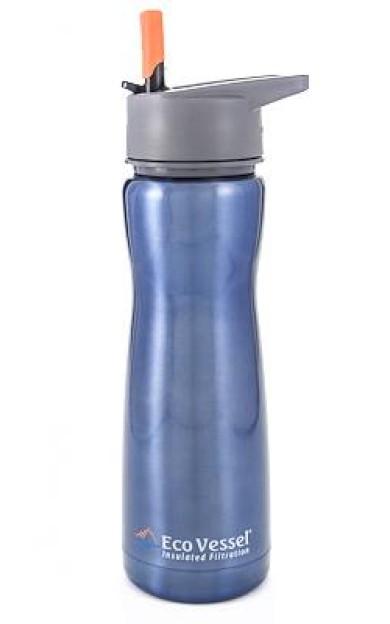 Eco Vessel Aqua Vessel Insulated Filtre Bottle Termos 0.50 Litre-MAVİ