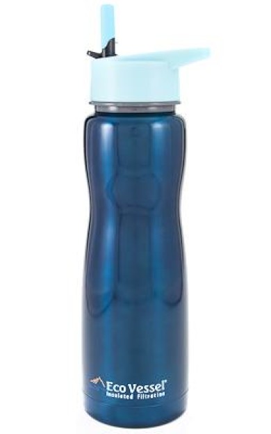 Eco Vessel Aqua Vessel Insulated Filtre Bottle Termos 0.75 Litre-TURKUAZ