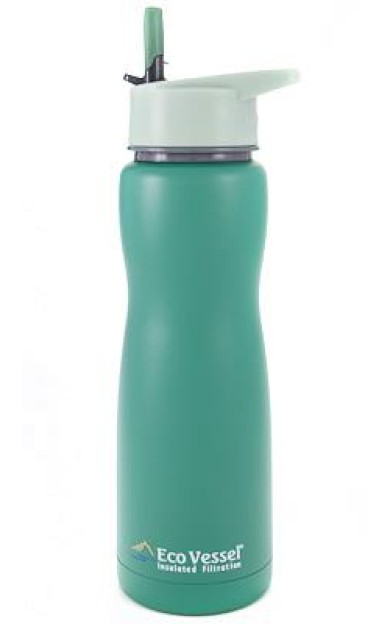 Eco Vessel Aqua Vessel Insulated Filtre Bottle Termos 0.75 Litre-YEŞİL