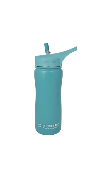 Eco Vessel Summit Insulated Steel Straw Bottle Termos 0.50 Litre-YEŞİL