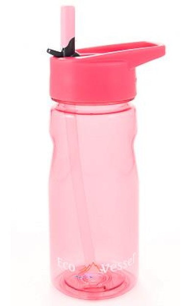 Eco Vessel Tritan Plastik Termos 0.50 Litre-PEMBE