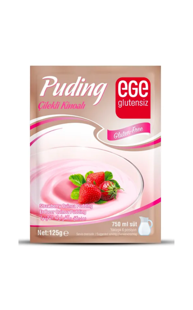 EGE GLUTENSİZ Çilekli Kinoalı Puding 125g