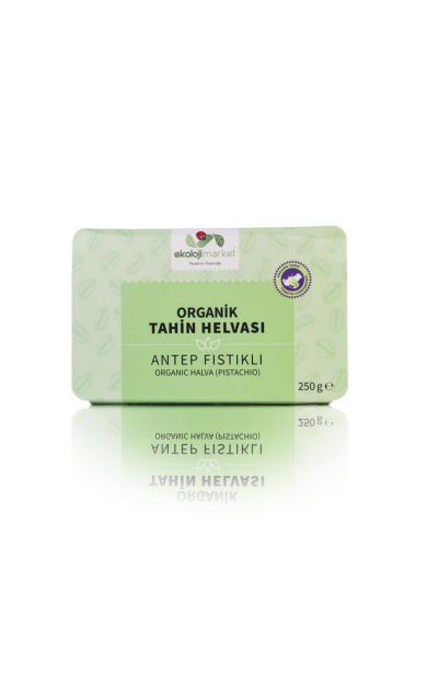 EKOLOJİ MARKET Tahin Helvası Tane Antep Fıstıklı 200g