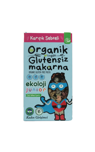 EKOLOJİ MARKET Junior Organik Glutensiz Sebzeli Burgu Makarna 200g