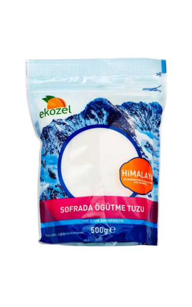 EKOZEL İyotlu Beyaz Öğütülmüş Himalaya Tuz 500g