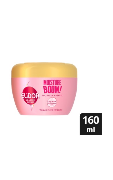 Elidor Collagen Blends Moisture Boom! Yoğun Nem Terapisi Saç Bakım Maskesi 160 Ml