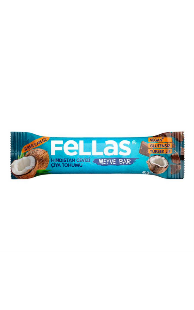 FELLAS Chia Hindistan Ceviz Vitamin Meyve Bar 40gr