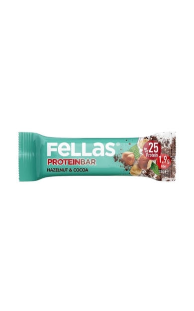 FELLAS Fındıklı ve Kakaolu Protein Bar 32g