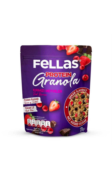 FELLAS Kırmızı Meyveli Granola 270g