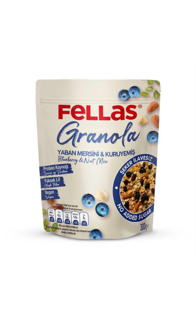 FELLAS Granola Yaban Mersini & Kuruyemiş 300g