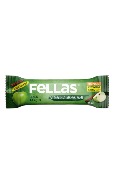 FELLAS Elmalı ve Tarçınlı Vitamin &amp; Meyve Bar 35g