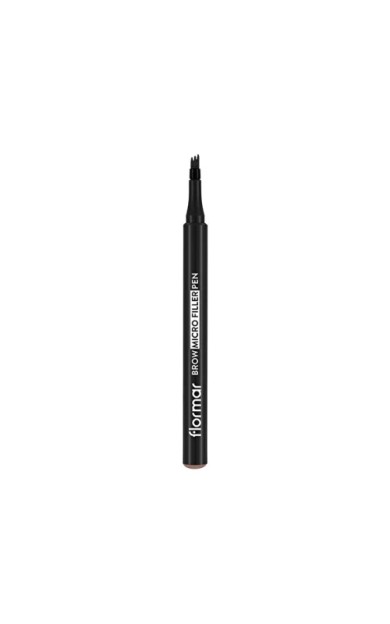 Flormar Brow Micro Filler Tarayıcı Keçe Uçlu Kaş Kalemi 01 Light Brown