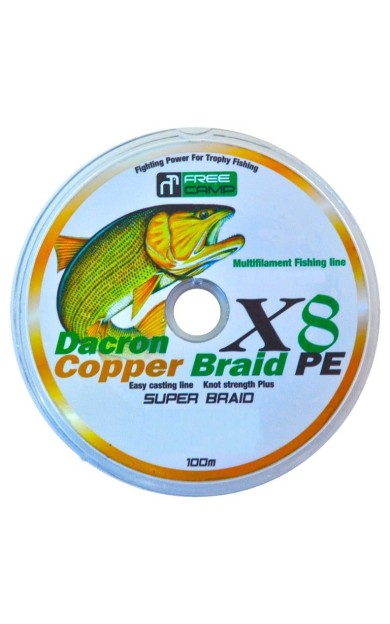 FreeCamp Copper 8 Braid 100m 0.28mm Olta Misinası