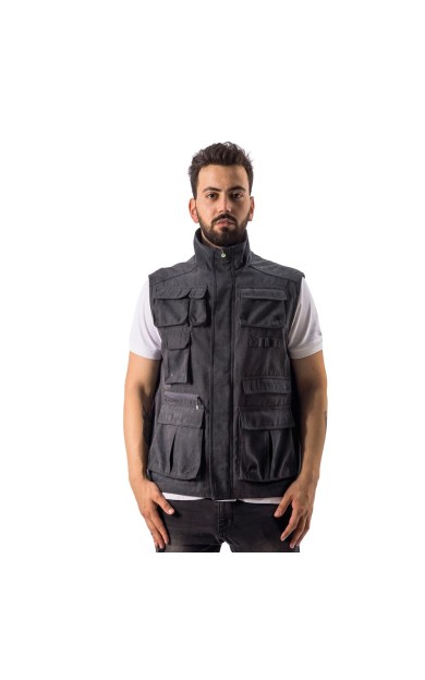 FreeCamp Vest Erkek Balıkçı Yelek-ANTRASİT