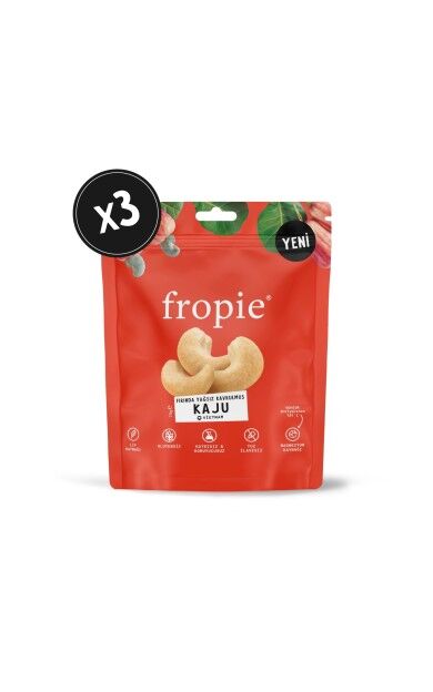 Fropie Kaju - Fırında Yağsız Kavrulmuş 75 gr x 3 Adet