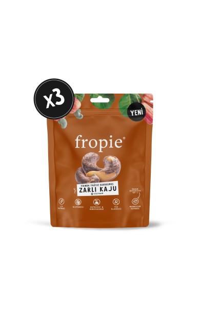 Fropie Fırında Yağsız Kavrulmuş Zarlı Kaju - 75 g x 3 Adet