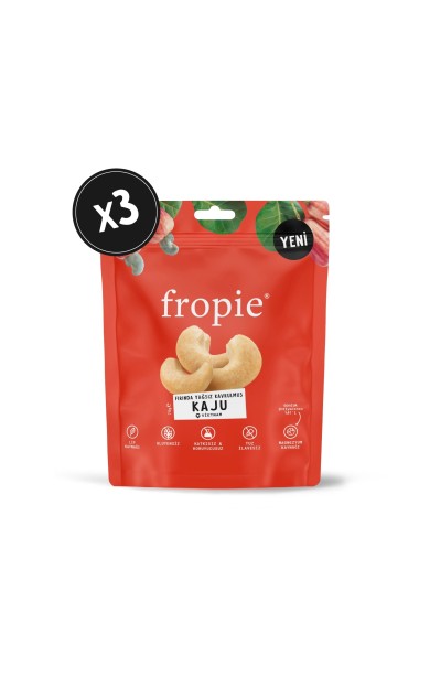 Fropie Kaju - Fırında Yağsız Kavrulmuş 75 gr x 3 Adet