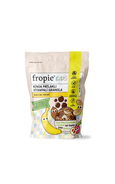 Fropie Kids Granola - Kaju & Muz Küpleri 240gr