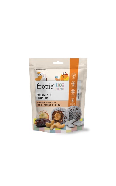 Fropie Mini Kids Vitamin Topları - Hindistan Cevizi Kaplı & Kaju Ezmeli