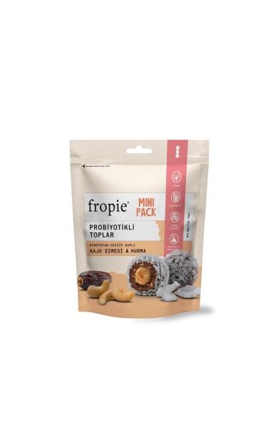 Fropie Mini Probiyotik Topları - Hindistan Cevizi Kaplı & Kaju Ezmeli
