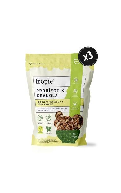 Fropie Probiyotik Granola - Brezilya Cevizi & Kahve 200 gr x 3 Adet