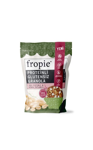 Fropie Proteinli Glutensiz Granola - Yer Fıstıklı & Kinoa Patlaklı 240gr