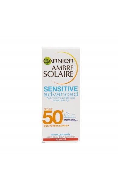 Garnier Ambre Solaire Sensitive Expert+ Güneşe Karşı Hassas Ciltler için Spf50+ Güneş Koruyucu Jel Krem 50 Ml