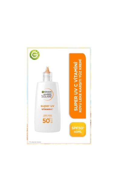 Garnier Ambre Solaire Super UV C Vitamini Koyu Leke Karşıtı Fluid Krem SPF50+ 40 Ml