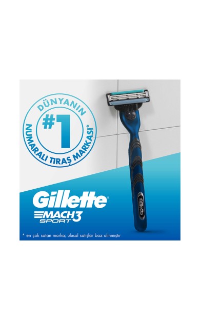 Gillette Mach3 Start Tıraş Makinesi Gövde + 2 Başlık