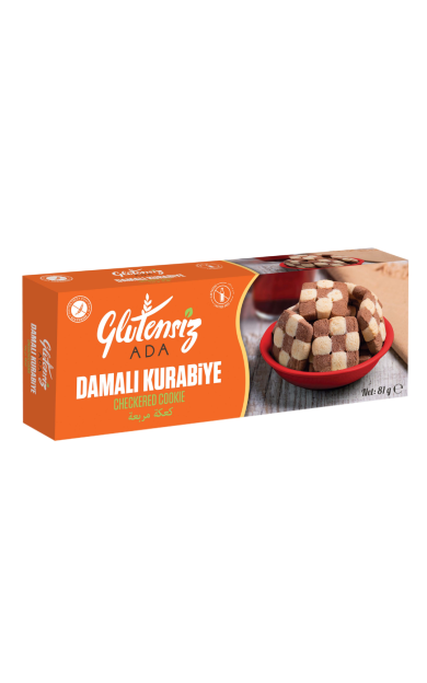 GLUTENSİZ ADA Damalı Kurabiye 81g