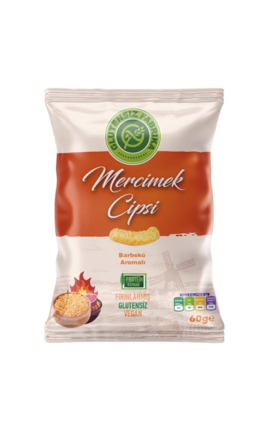 GLUTENSİZ FABRİKA Barbekü Soslu Mercimek Cipsi 60g